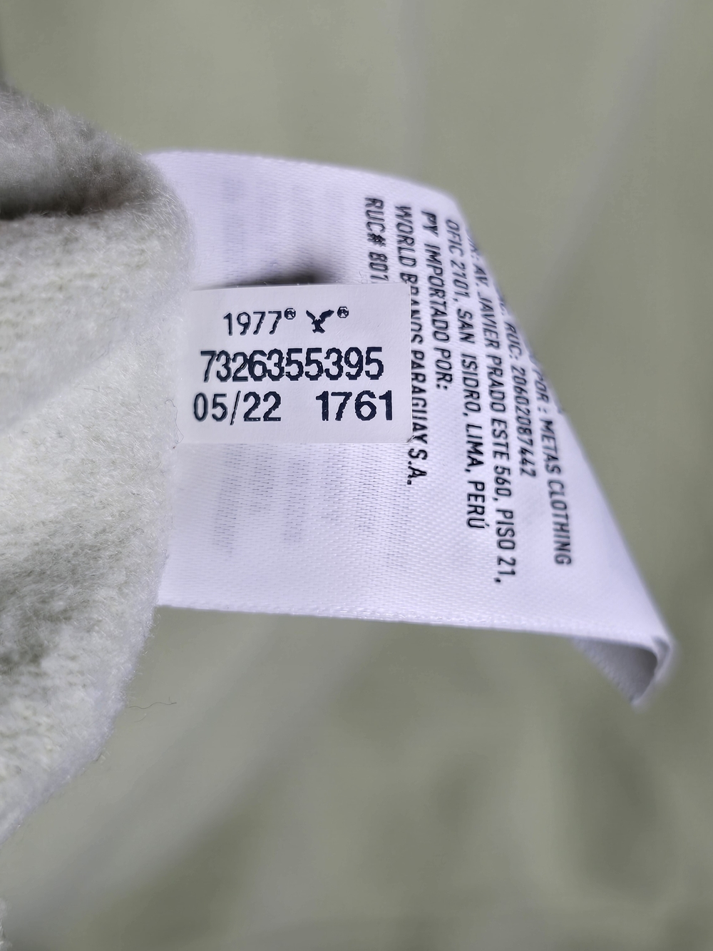 American Eagle Outfitters Sage Green Crewneck with Skeleton UFO HalloweenGraphic - Picture 6 of 6